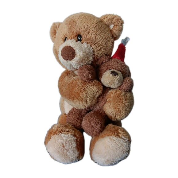 Gund Friends Forever Teddy Plush Sitting Brown Bear Hugging Stuffed Birthday - Picture 1 of 10